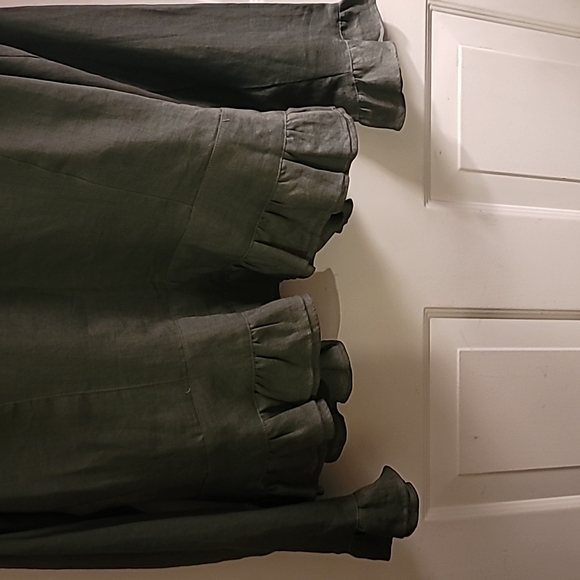 Willi Smith NWOT Linen Ruffle Trim Jacket - Picture 3 of 7